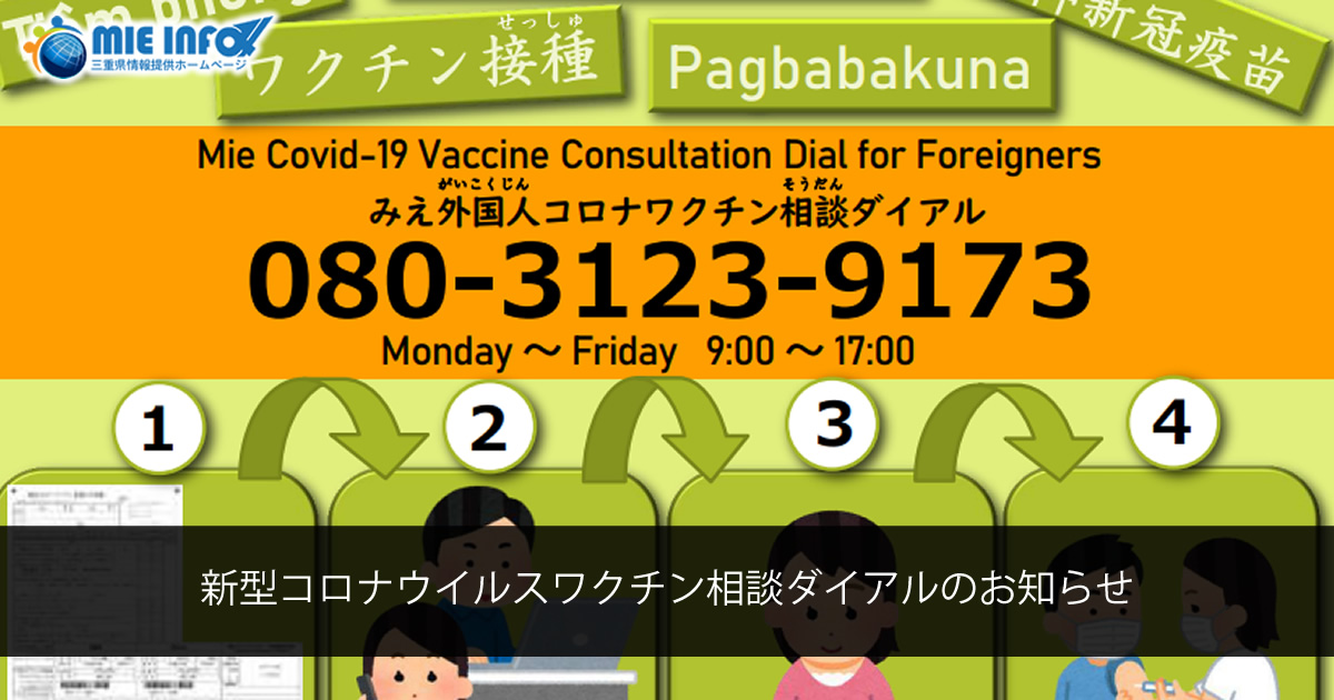 Information about the Coronavirus Vaccine Consultation Line